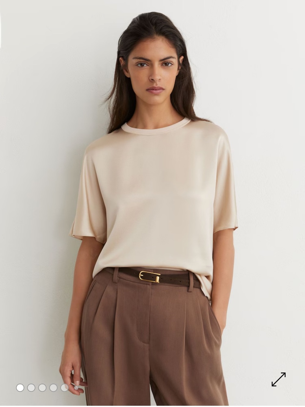 100% silk tshirt NWT